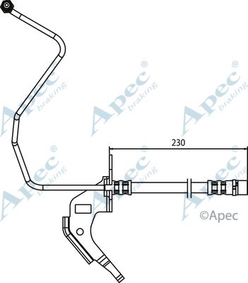 APEC BRAKING Bremžu šļūtene HOS3708